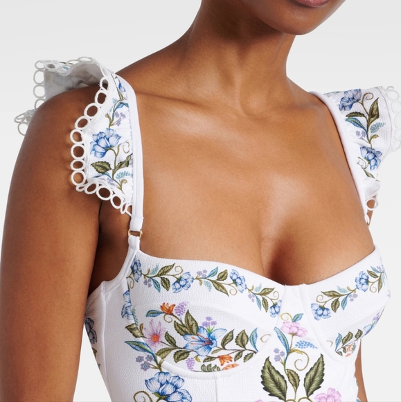 Farm Rio Ruffled Swimsuit One Piece NWT Sz XS - Picture 3 of 5